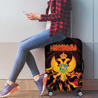 Montenegro Luggage Cover Coat Of Arms Fire Style - Wonder Print Shop