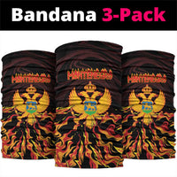 Montenegro Neck Gaiter Coat Of Arms Fire Style - Wonder Print Shop