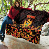 Montenegro Quilt Coat Of Arms Fire Style - Wonder Print Shop