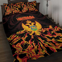 Montenegro Quilt Bed Set Coat Of Arms Fire Style - Wonder Print Shop
