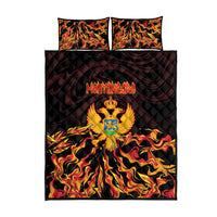 Montenegro Quilt Bed Set Coat Of Arms Fire Style - Wonder Print Shop