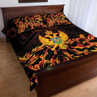 Montenegro Quilt Bed Set Coat Of Arms Fire Style - Wonder Print Shop