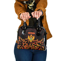 Montenegro Shoulder Handbag Coat Of Arms Fire Style - Wonder Print Shop