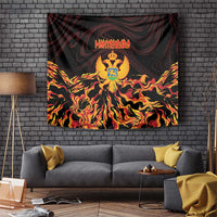 Montenegro Tapestry Coat Of Arms Fire Style - Wonder Print Shop