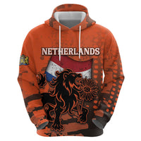 Personalized Netherlands Hoodie Lion With Daisy Flower - Wonder Print Shop
