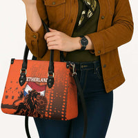 Netherlands Leather Bag Lion With Daisy Flower - Wonder Print Shop