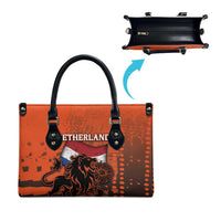 Netherlands Leather Bag Lion With Daisy Flower - Wonder Print Shop