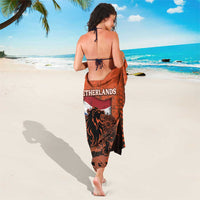 Netherlands Sarong Lion With Daisy Flower - Wonder Print Shop
