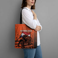 Netherlands Tote Bag Lion With Daisy Flower - Wonder Print Shop