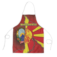 North Macedonia Apron National Emblem With Lion - Wonder Print Shop