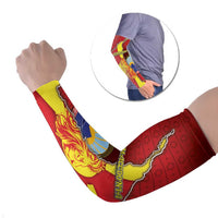 North Macedonia Arm Sleeves National Emblem With Lion - Wonder Print Shop