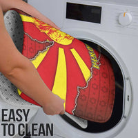 North Macedonia Bathroom Set National Emblem With Lion - Wonder Print Shop