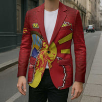 Personalized North Macedonia Blazer National Emblem With Lion - Wonder Print Shop