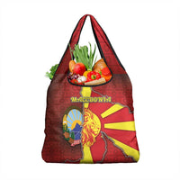 North Macedonia Grocery Bag National Emblem With Lion - Wonder Print Shop