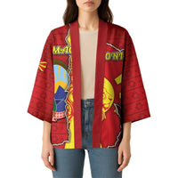 Personalized North Macedonia Kimono National Emblem With Lion - Wonder Print Shop