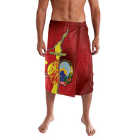 Personalized North Macedonia Lavalava National Emblem With Lion - Wonder Print Shop