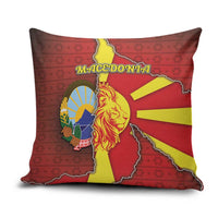 North Macedonia Pillow Cover National Emblem With Lion - Wonder Print Shop