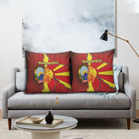 North Macedonia Pillow Cover National Emblem With Lion - Wonder Print Shop