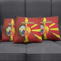 North Macedonia Pillow Cover National Emblem With Lion - Wonder Print Shop