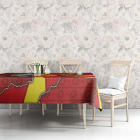 North Macedonia Tablecloth National Emblem With Lion - Wonder Print Shop