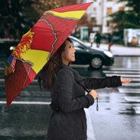 North Macedonia Umbrella National Emblem With Lion - Wonder Print Shop