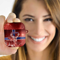 Norway AirPods Case The Moose With Saxifrage Flowers Galaxy Style - Wonder Print Shop