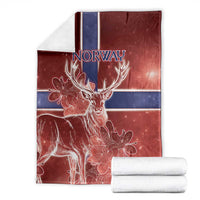 Norway Blanket The Moose With Saxifrage Flowers Galaxy Style - Wonder Print Shop