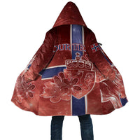 Personalized Norway Cloak The Moose With Saxifrage Flowers Galaxy Style - Wonder Print Shop