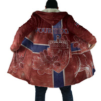 Personalized Norway Cloak The Moose With Saxifrage Flowers Galaxy Style - Wonder Print Shop