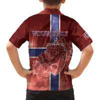 Personalized Norway Family Matching Off The Shoulder Long Sleeve Dress and Hawaiian Shirt The Moose With Saxifrage Flowers Galaxy Style - Wonder Print Shop