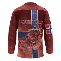 Personalized Norway Hockey Jersey The Moose With Saxifrage Flowers Galaxy Style - Wonder Print Shop