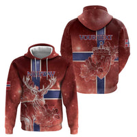 Personalized Norway Hoodie The Moose With Saxifrage Flowers Galaxy Style - Wonder Print Shop