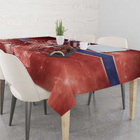 Norway Tablecloth The Moose With Saxifrage Flowers Galaxy Style - Wonder Print Shop