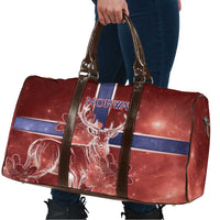 Norway Travel Bag The Moose With Saxifrage Flowers Galaxy Style - Wonder Print Shop