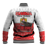 Georgia Christmas Baseball Jacket GA Home For Christmas - Wonder Print Shop