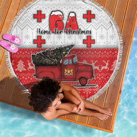Georgia Christmas Beach Blanket GA Home For Christmas - Wonder Print Shop