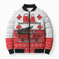 Georgia Christmas Bomber Puffer Jacket GA Home For Christmas - Wonder Print Shop