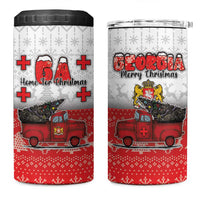Georgia Christmas 4 in 1 Can Cooler Tumbler GA Home For Christmas - Wonder Print Shop