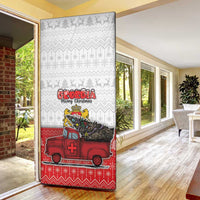 Georgia Christmas Door Cover GA Home For Christmas - Wonder Print Shop
