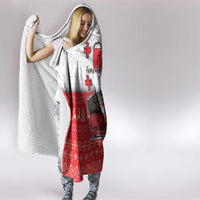 Georgia Christmas Hooded Blanket GA Home For Christmas - Wonder Print Shop