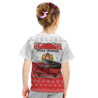 Georgia Christmas Kid T Shirt GA Home For Christmas - Wonder Print Shop