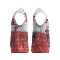 Georgia Christmas Knitted V-Neck Vest GA Home For Christmas - Wonder Print Shop