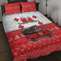 Georgia Christmas Quilt Bed Set GA Home For Christmas - Wonder Print Shop