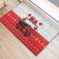 Georgia Christmas Rubber Doormat GA Home For Christmas - Wonder Print Shop