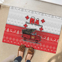 Georgia Christmas Rubber Doormat GA Home For Christmas - Wonder Print Shop