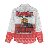Georgia Christmas Women Casual Shirt GA Home For Christmas - Wonder Print Shop