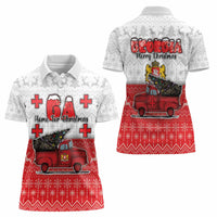 Georgia Christmas Women Polo Shirt GA Home For Christmas - Wonder Print Shop