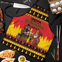 Germany Christmas Apron Saint Nicholas And Knecht Ruprecht Drink Beer - Wonder Print Shop