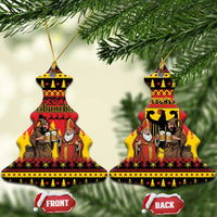 Germany Christmas Ceramic Ornament Saint Nicholas And Knecht Ruprecht Drink Beer - Wonder Print Shop
