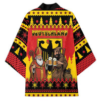 Germany Christmas Kimono Saint Nicholas And Knecht Ruprecht Drink Beer - Wonder Print Shop